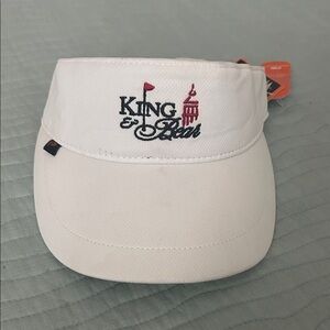 King & Bear White Visor